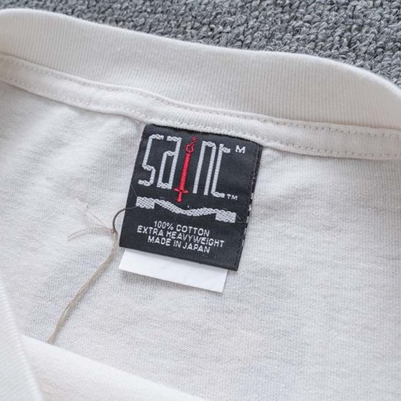 Saint Michael x A Bathing Ape Heaven & Hell Anime Print Short Sleeve White - Picture 10 of 11